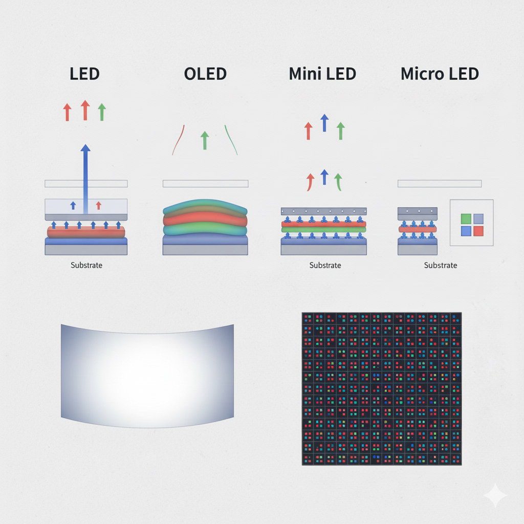 LEDs, OLEDs, Mini & Micro LEDs